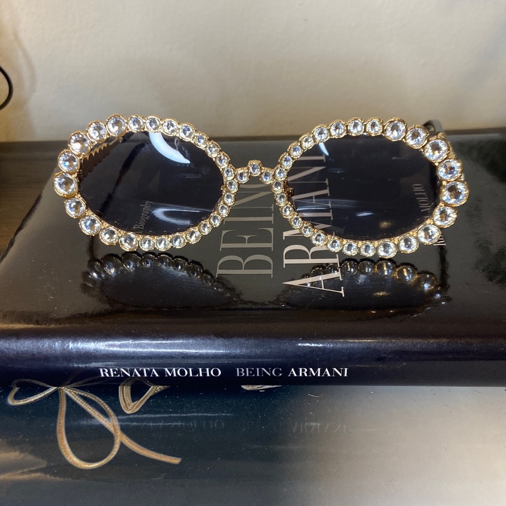 Bling And Shine Honey Gold Sunglasses!